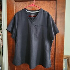 Fabletics Women's Black V-Neck Short Sleeve Tee